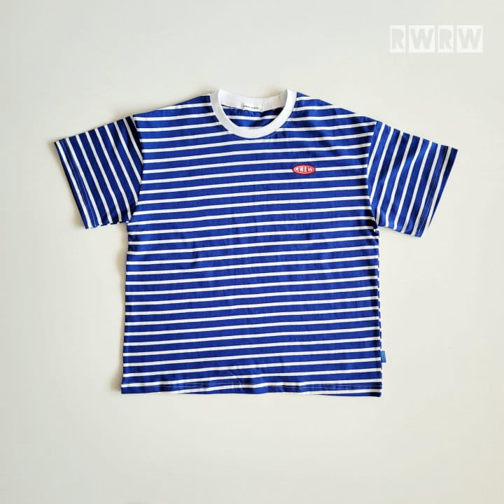 Riwoo Riwoo - Korean Children Fashion - #childofig - RW Pink Blue Box Tee - 4