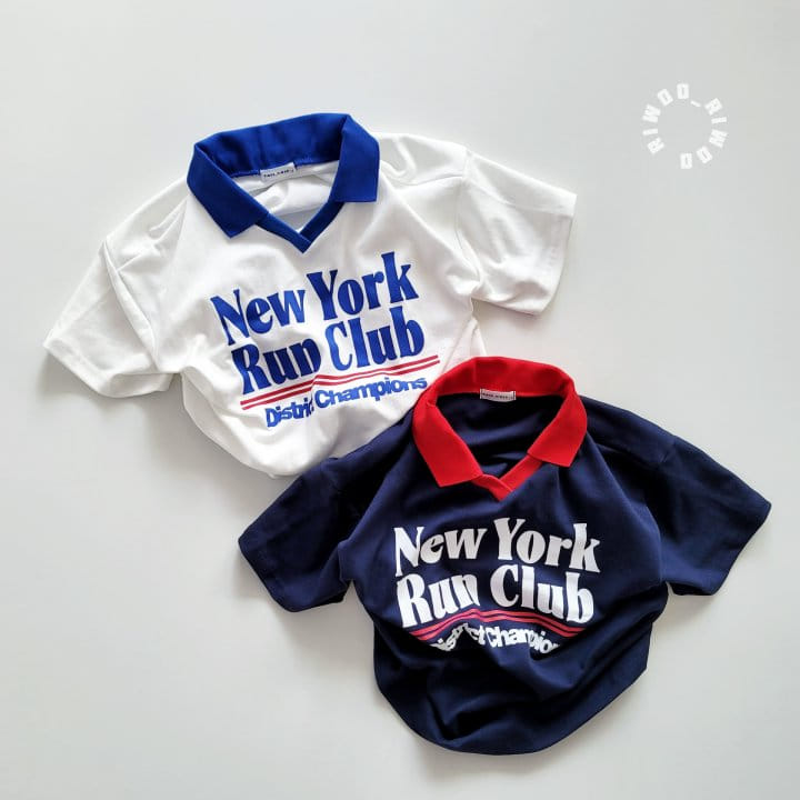 Riwoo Riwoo - Korean Children Fashion - #designkidswear - New York Yocco Collar 1/2 Tee - 11