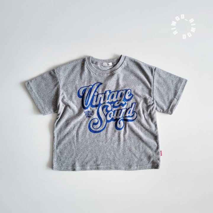 Riwoo Riwoo - Korean Children Fashion - #designkidswear - Vintage Terry Box 1/2 Tee - 4