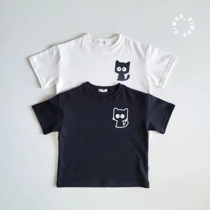 Riwoo Riwoo - Korean Children Fashion - #discoveringself - Cat 1/2 Tee - 5