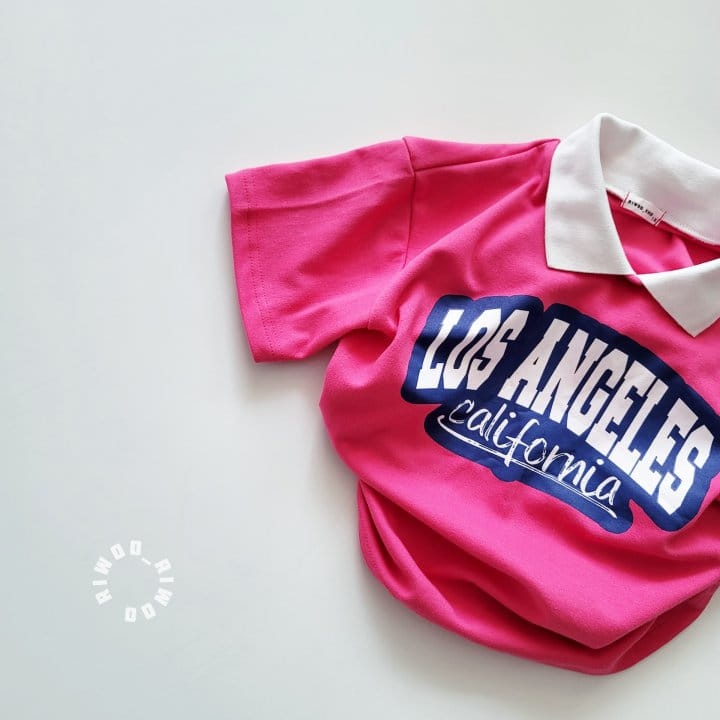 Riwoo Riwoo - Korean Children Fashion - #fashionkids - Los Angeles Yocco Collar 1/2 Tee - 10