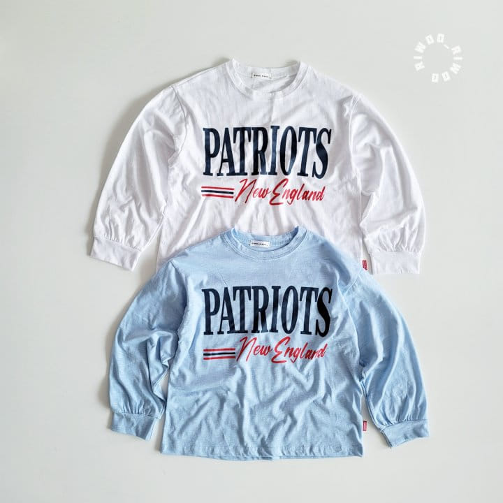 Riwoo Riwoo - Korean Children Fashion - #kidsshorts - Summer Patriots Slub Banding Tee - 5