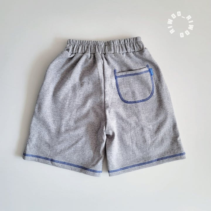 Riwoo Riwoo - Korean Children Fashion - #fashionkids - Stitch Half Pants - 4