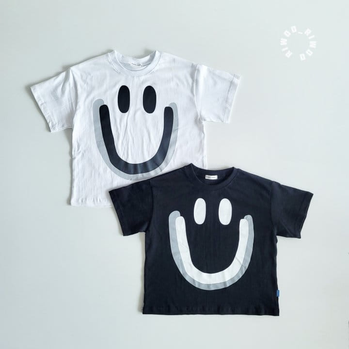 Riwoo Riwoo - Korean Children Fashion - #kidsshorts - Double Smile 1/2 Tee