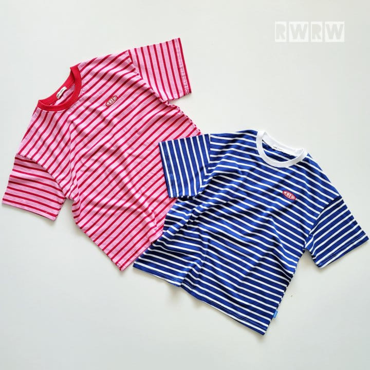 Riwoo Riwoo - Korean Children Fashion - #kidzfashiontrend - RW Pink Blue Box Tee - 10