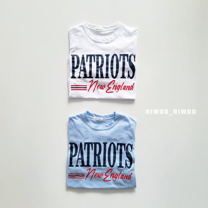 Riwoo Riwoo - Korean Children Fashion - #littlefashionista - Summer Patriots Slub Banding Tee - 9