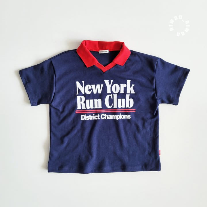 Riwoo Riwoo - Korean Children Fashion - #Kfashion4kids - New York Yocco Collar 1/2 Tee - 4