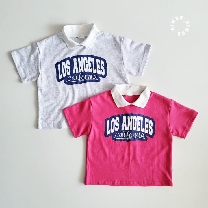 Riwoo Riwoo - Korean Children Fashion - #littlefashionista - Los Angeles Yocco Collar 1/2 Tee