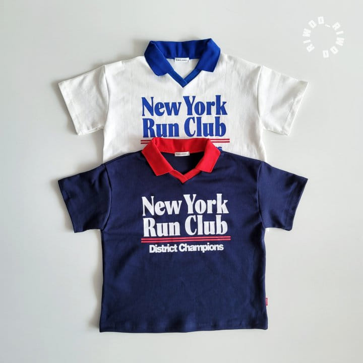 Riwoo Riwoo - Korean Children Fashion - #magicofchildhood - New York Yocco Collar 1/2 Tee - 5