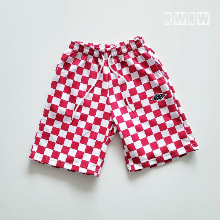 Riwoo Riwoo - Korean Children Fashion - #magicofchildhood - Riwoo Check Half Wide Pants - 3