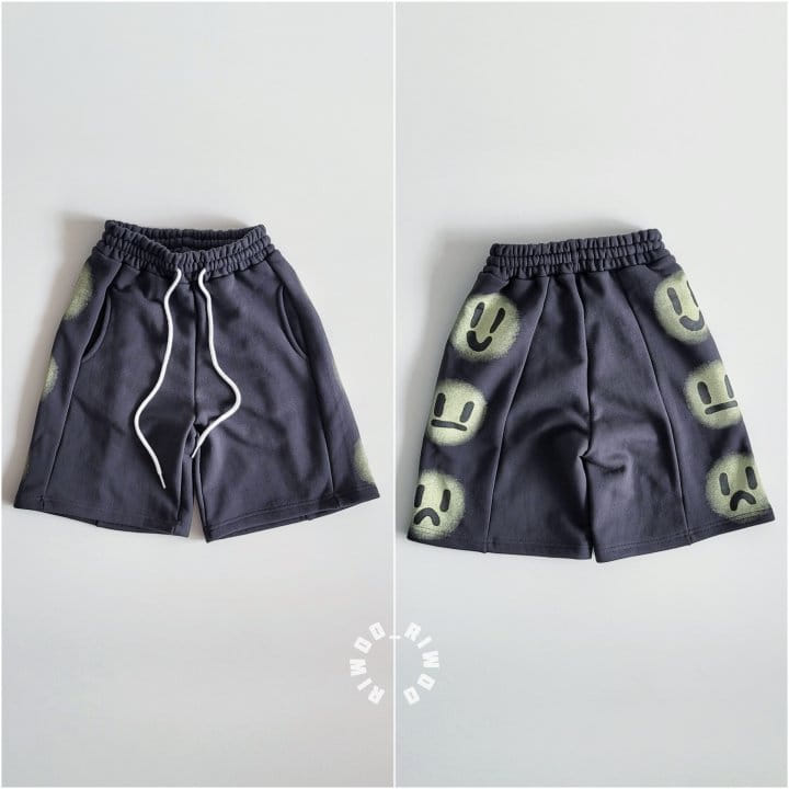 Riwoo Riwoo - Korean Children Fashion - #minifashionista - Smile Side Slit Shorts - 3