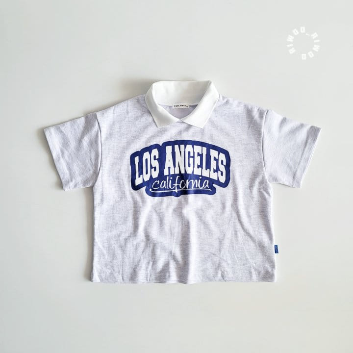 Riwoo Riwoo - Korean Children Fashion - #minifashionista - Los Angeles Yocco Collar 1/2 Tee - 3