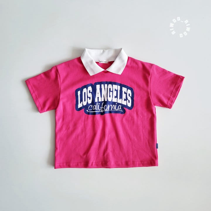 Riwoo Riwoo - Korean Children Fashion - #minifashionista - Los Angeles Yocco Collar 1/2 Tee - 4