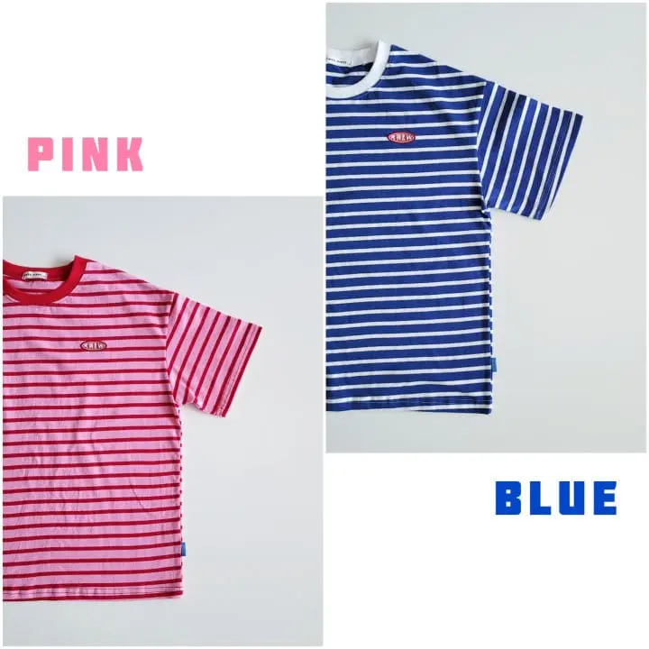 Riwoo Riwoo - Korean Children Fashion - #stylishchildhood - RW Pink Blue Box Tee - 2