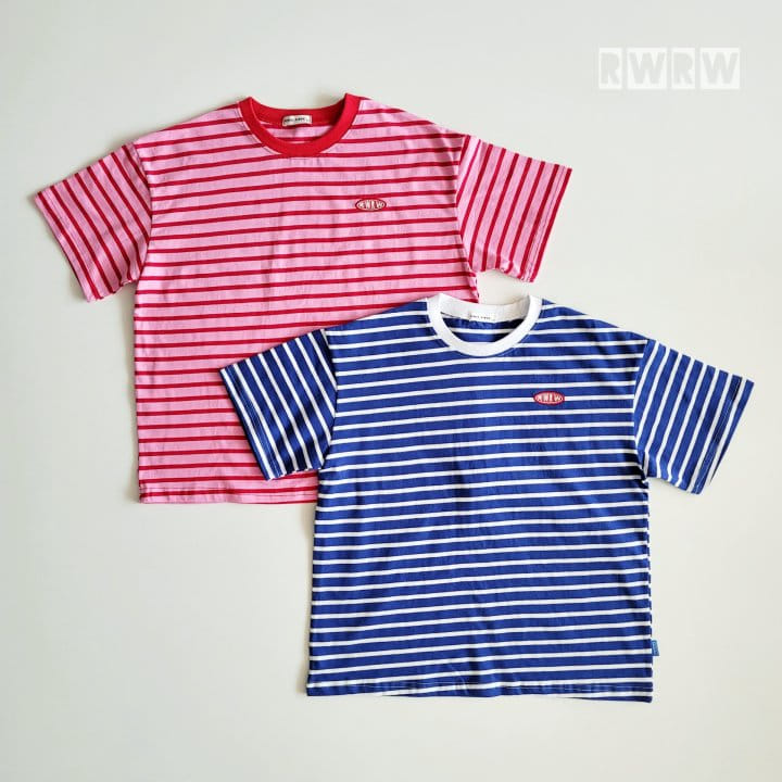 Riwoo Riwoo - Korean Children Fashion - #toddlerclothing - RW Pink Blue Box Tee