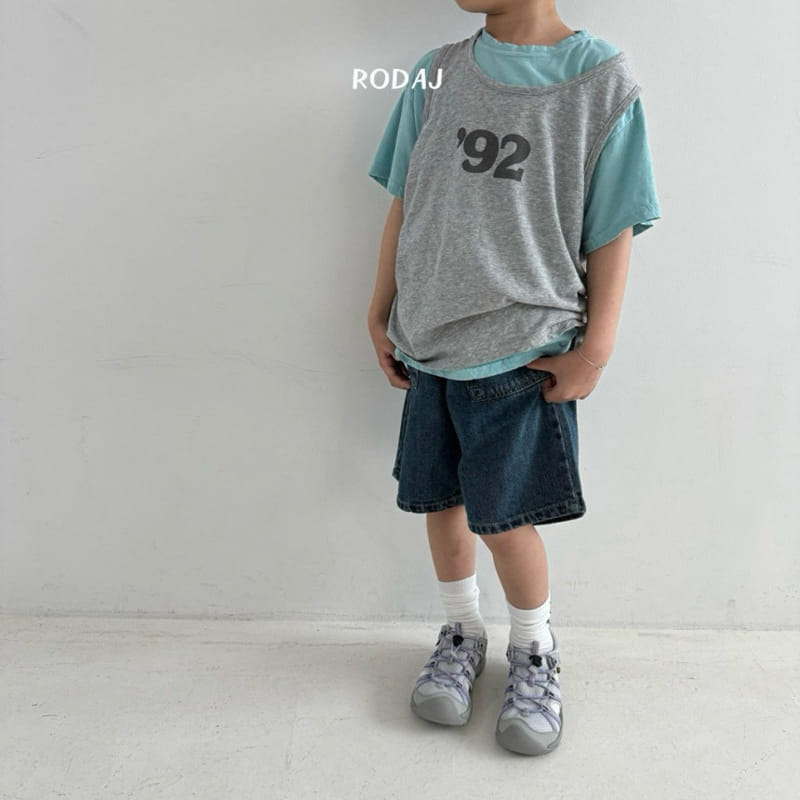 Roda J - Korean Children Fashion - #toddlerclothing - Number Sleeveless Tee - 4