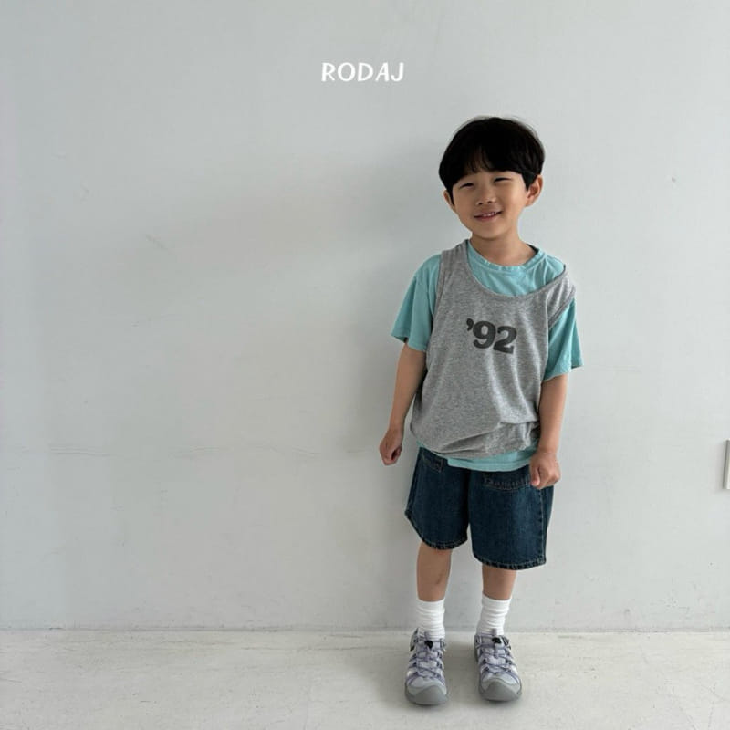 Roda J - Korean Children Fashion - #toddlerclothing - Number Sleeveless Tee - 3