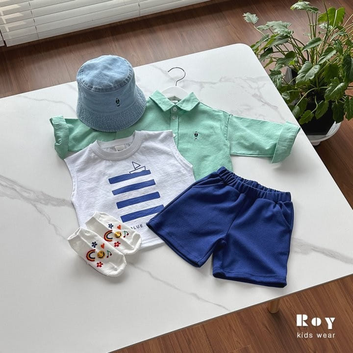 Roy - Korean Children Fashion - #childofig - Ocean Top Bottom Set - 8