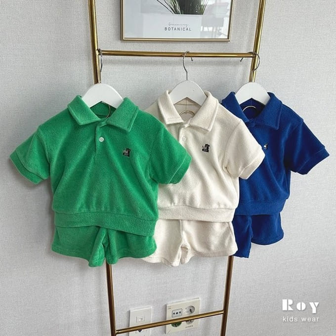 Roy - Korean Children Fashion - #discoveringself - Ttori Terry Top Bottom Set