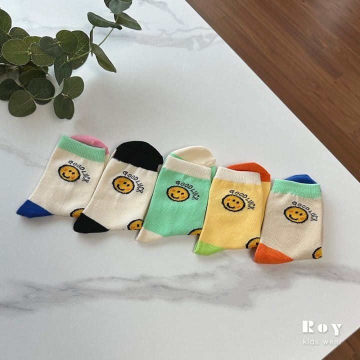 Roy - Korean Children Fashion - #discoveringself - Luck Smile Socks Set - 8