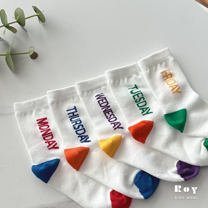 Roy - Korean Children Fashion - #prettylittlegirls - Day Socks Set - 2