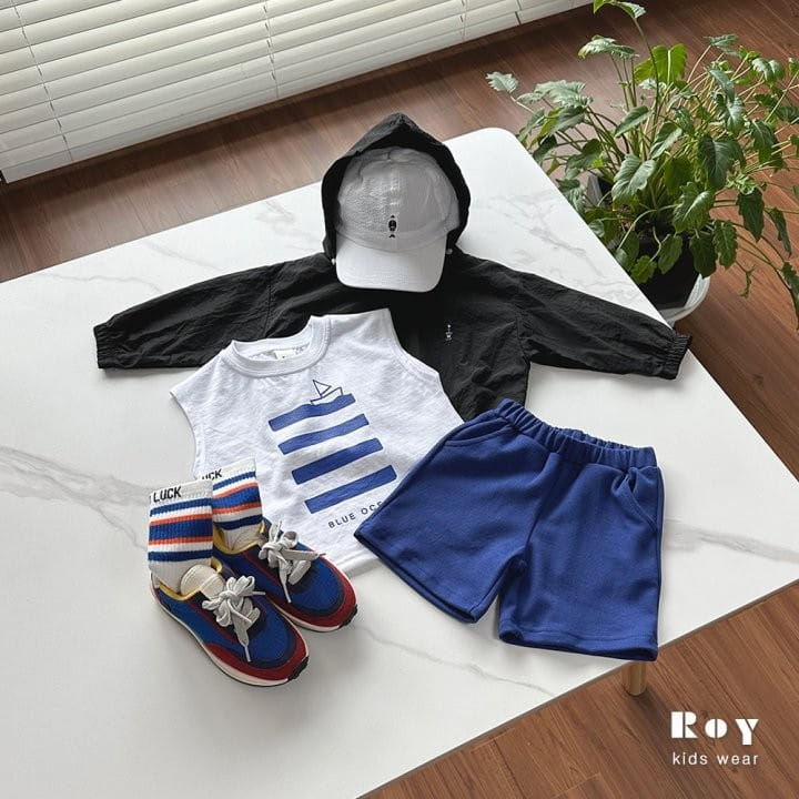 Roy - Korean Children Fashion - #todddlerfashion - Ocean Top Bottom Set - 5