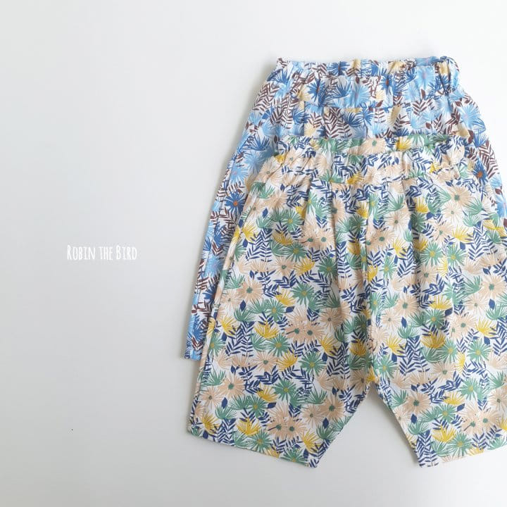 Saerobin - Korean Children Fashion - #kidsshorts - Tropical Baggy Pants - 7