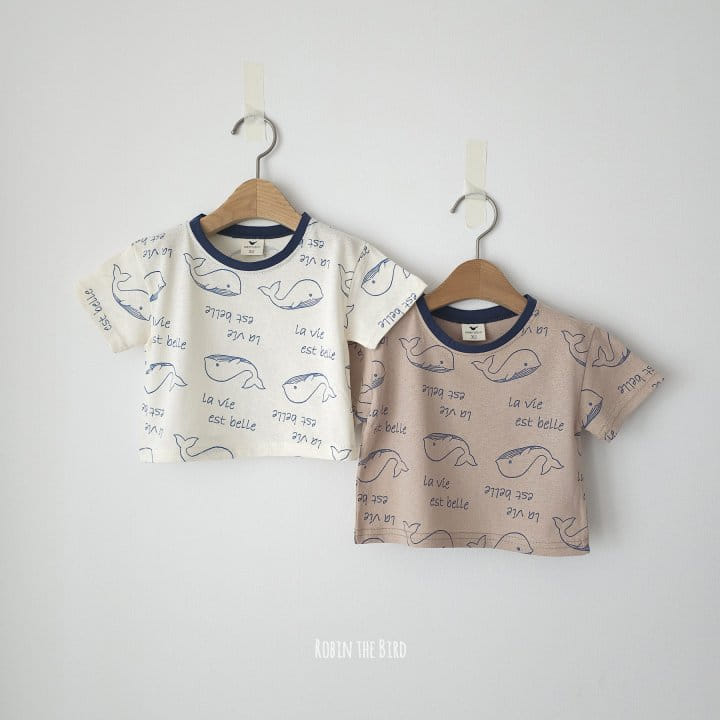 Saerobin - Korean Children Fashion - #magicofchildhood - Whale Short Sleeve Tee