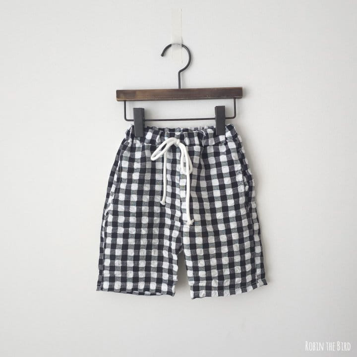 Saerobin - Korean Children Fashion - #minifashionista - Check Cropped Shorts - 3