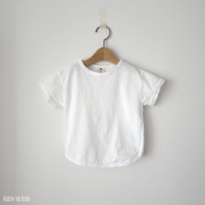 Saerobin - Korean Children Fashion - #todddlerfashion - Short Sleeve Slub Tee - 2