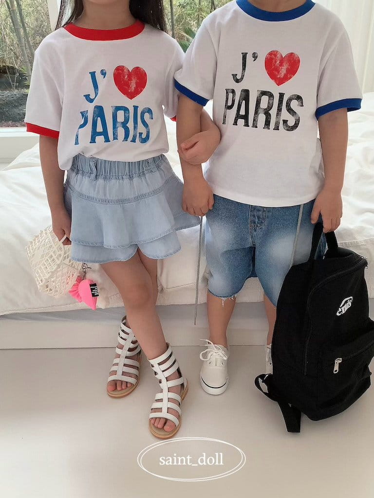 Saint Doll - Korean Children Fashion - #Kfashion4kids - Paris Color Tee - 3