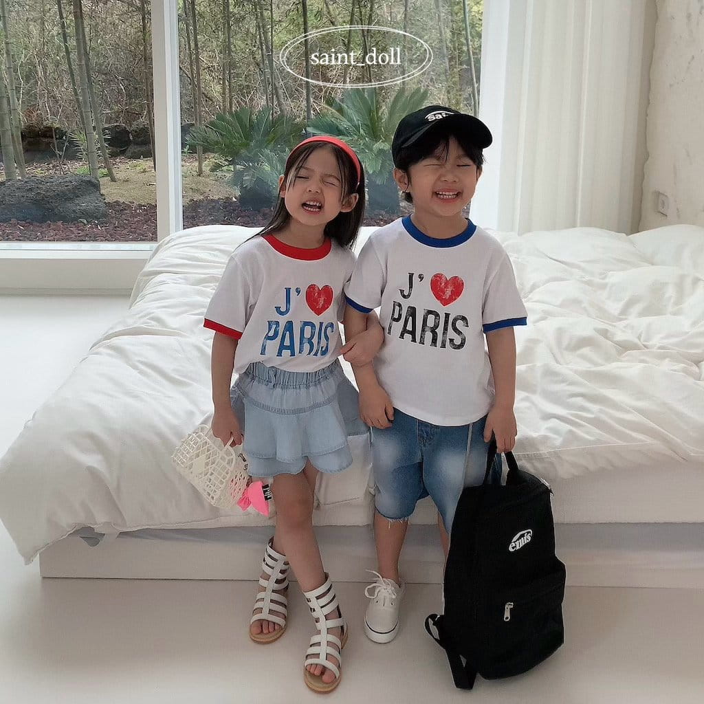 Saint Doll - Korean Children Fashion - #kidzfashiontrend - Paris Color Tee - 2