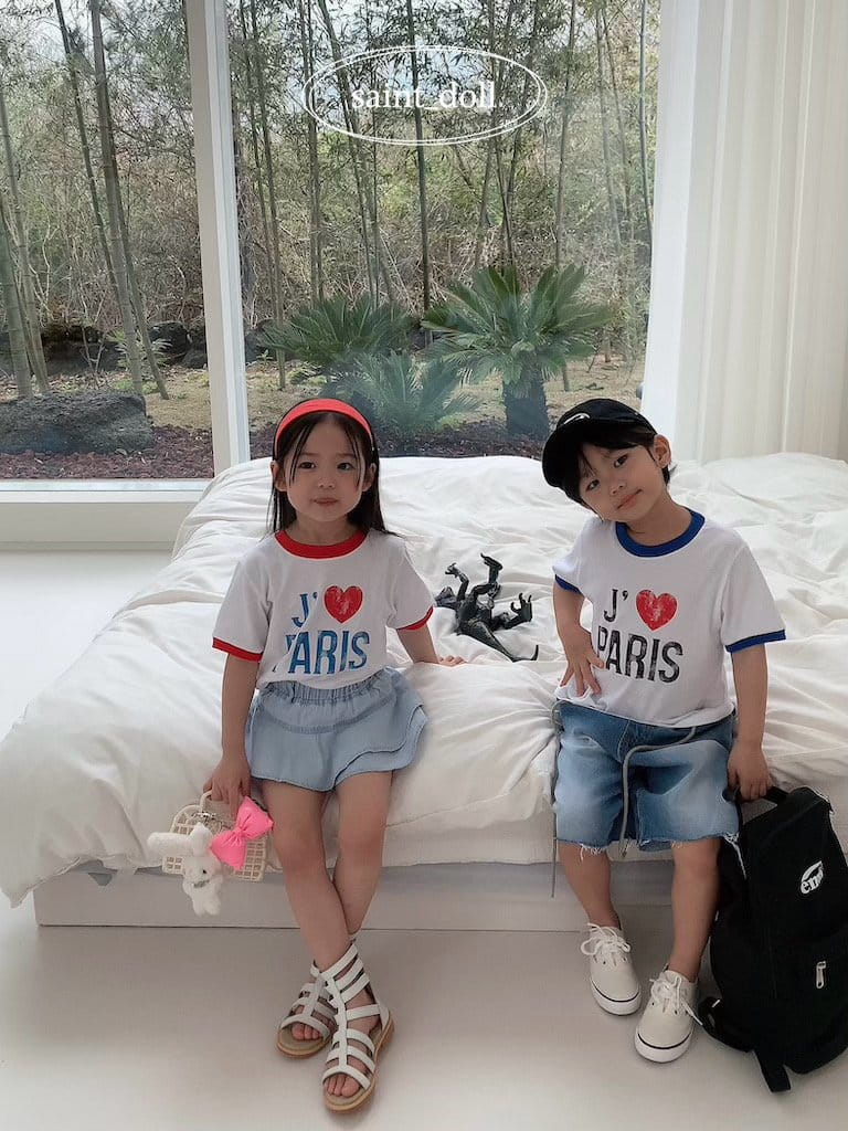 Saint Doll - Korean Children Fashion - #minifashionista - Paris Color Tee - 6