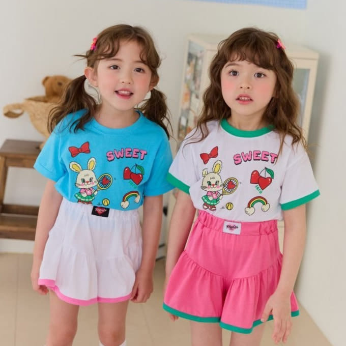 Sera - Korean Children Fashion - #Kfashion4kids - Sweet Skirt Pants Top Bottom Set