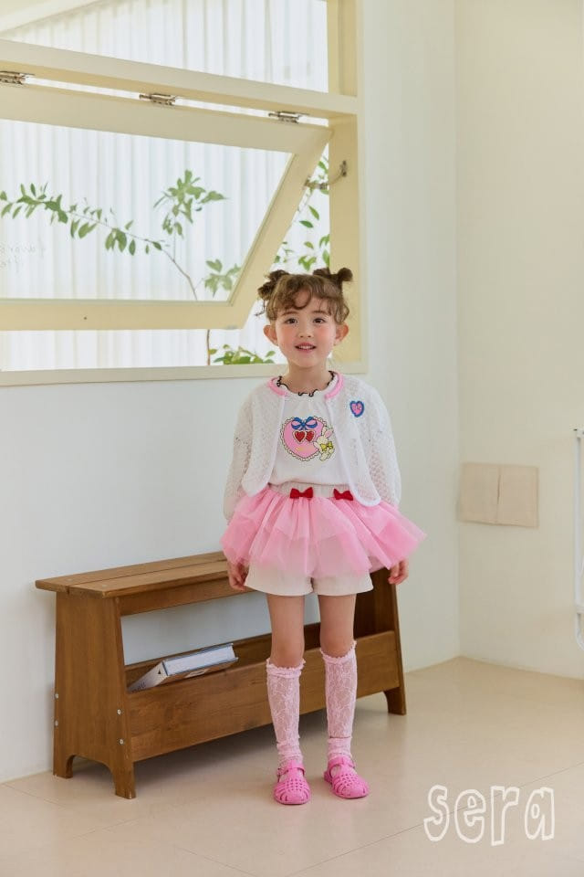 Sera - Korean Children Fashion - #kidzfashiontrend - Rib Heart Cherry Tee - 4