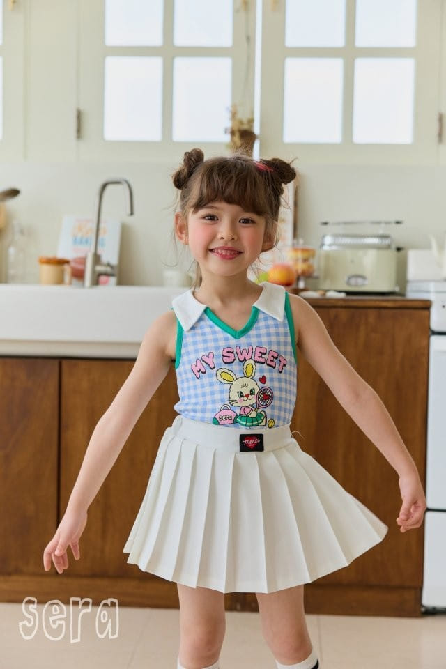 Sera - Korean Children Fashion - #Kfashion4kids - Preppy Wrinkle Skirt - 2