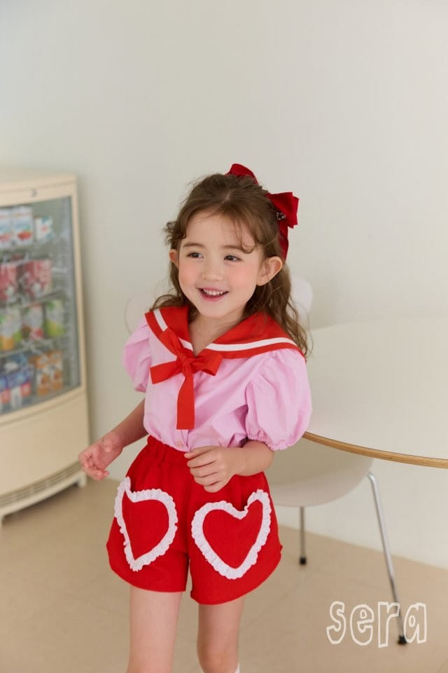 Sera - Korean Children Fashion - #childofig - Lace Heart Pants - 2