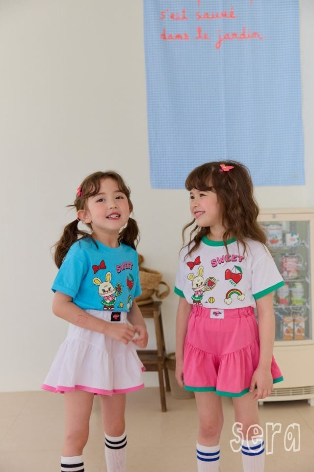 Sera - Korean Children Fashion - #childrensboutique - Sweet Skirt Pants Top Bottom Set - 10