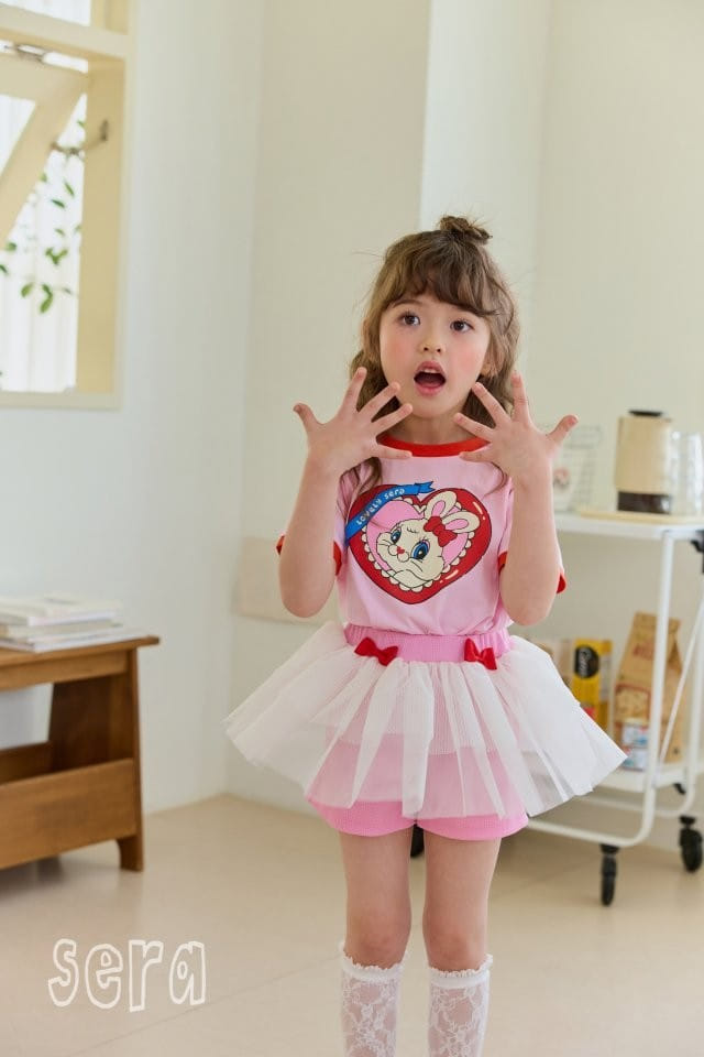 Sera - Korean Children Fashion - #childrensboutique - Red Color Tee - 3