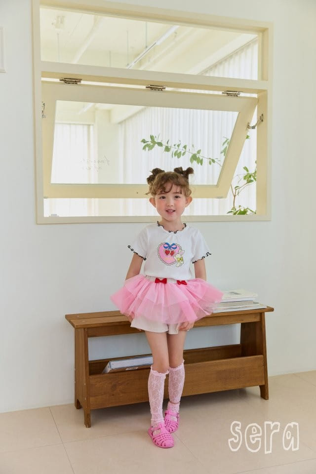 Sera - Korean Children Fashion - #childrensboutique - Rib Heart Cherry Tee - 11