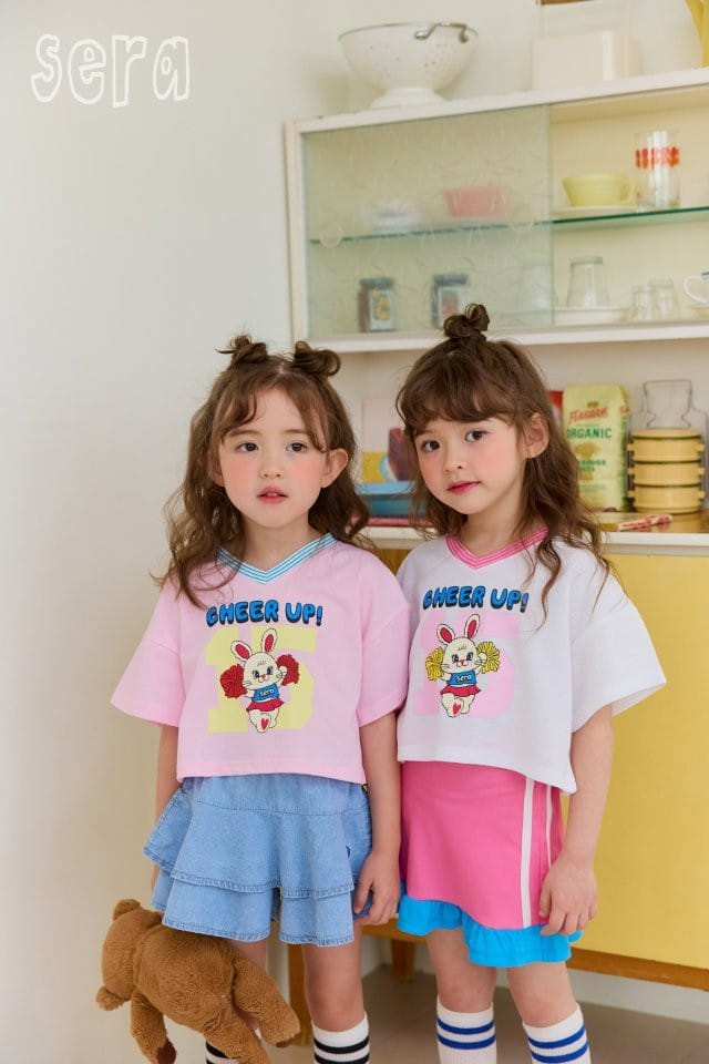 Sera - Korean Children Fashion - #childrensboutique - V Neck Number Tee - 2