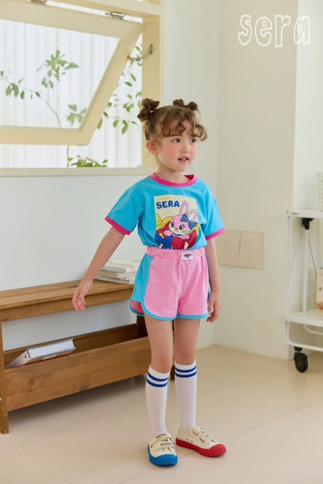 Sera - Korean Children Fashion - #kidsshorts - Square Ribbon Rabbit Tee - 6