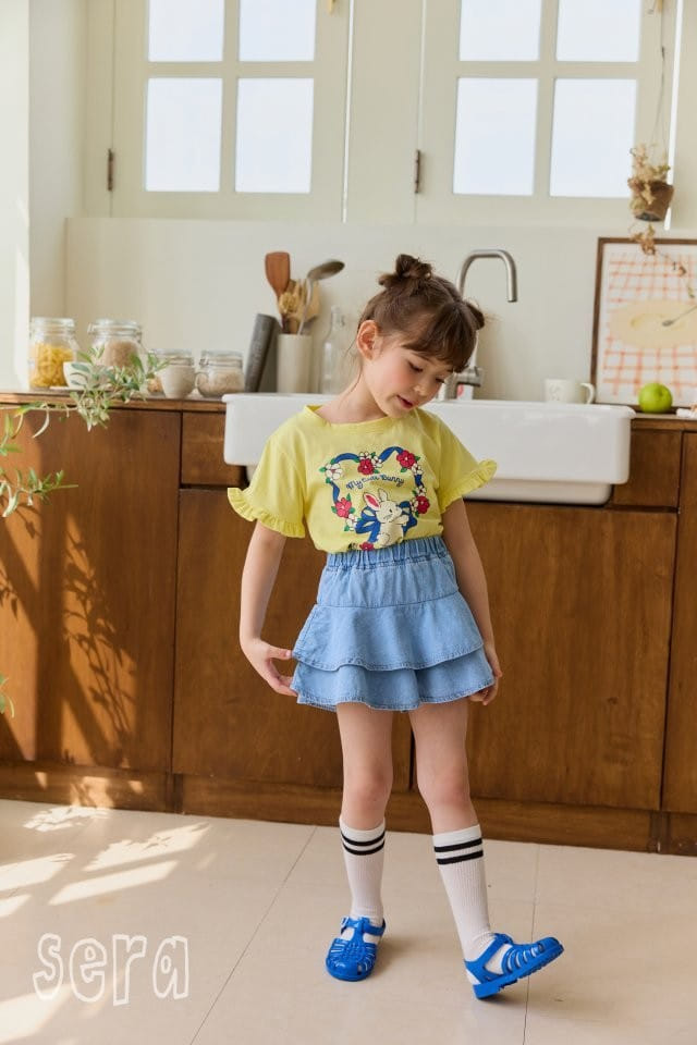 Sera - Korean Children Fashion - #fashionkids - Tape Flower Tee - 4