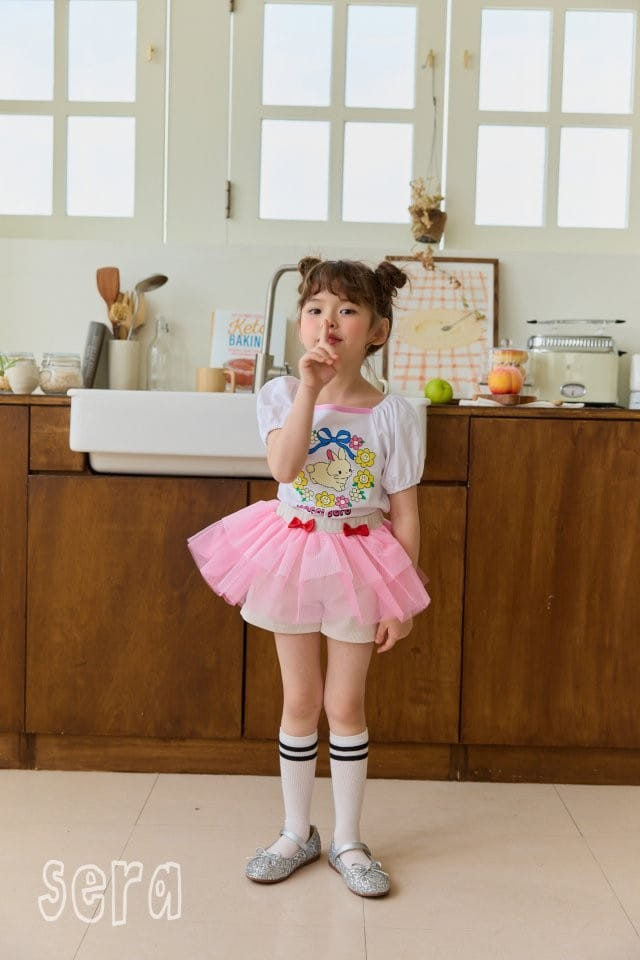 Sera - Korean Children Fashion - #kidsshorts - Raglan Daisy Tee - 3