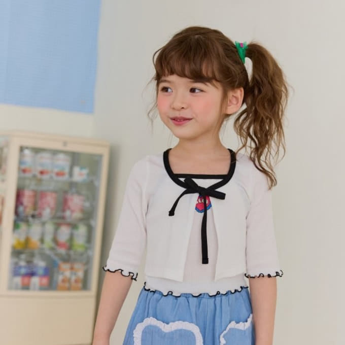 Sera - Korean Children Fashion - #kidsstore - Rib Cardigan Set