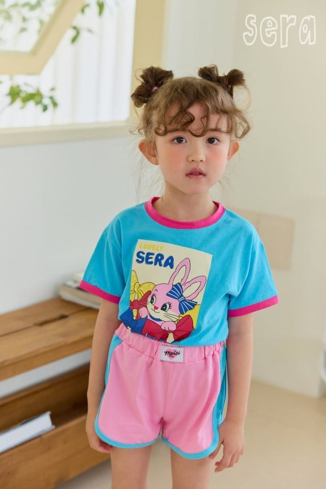 Sera - Korean Children Fashion - #kidzfashiontrend - Square Ribbon Rabbit Tee - 8