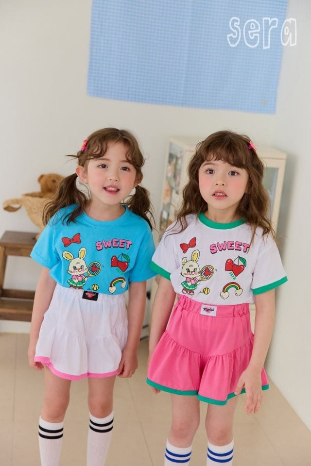 Sera - Korean Children Fashion - #littlefashionista - Sweet Skirt Pants Top Bottom Set - 2