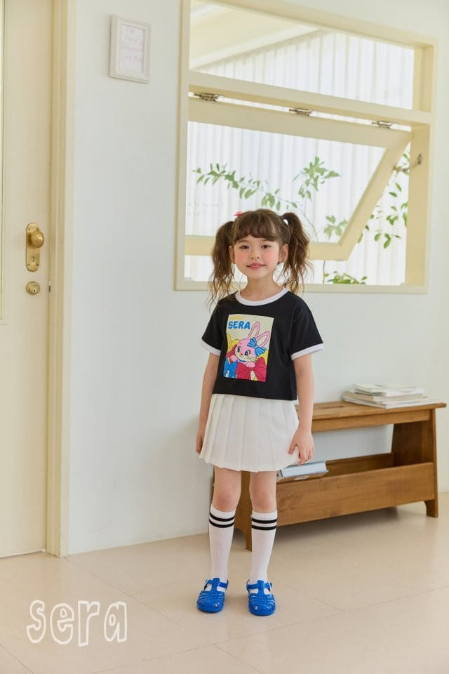 Sera - Korean Children Fashion - #littlefashionista - Square Ribbon Rabbit Tee - 10