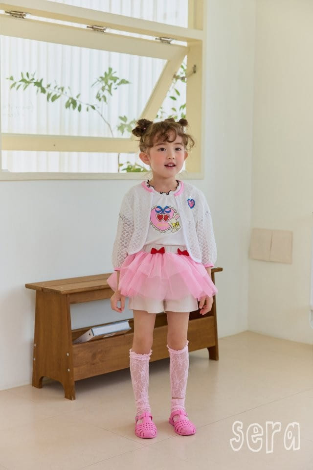 Sera - Korean Children Fashion - #littlefashionista - Rib Heart Cherry Tee - 5