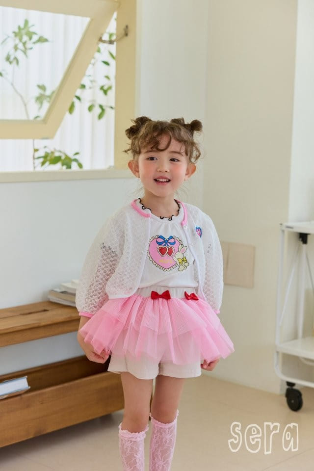 Sera - Korean Children Fashion - #magicofchildhood - Rib Heart Cherry Tee - 6